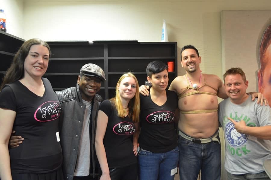 Cassie, Larissia, and Aiden after doing a demonstration and interview for 98 rock in Baltimore